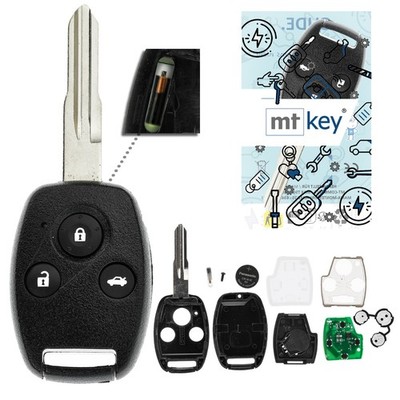 3 Tasten Funk Schlüssel 434MHZ für HONDA ACCORD 02-07 CRV 01-06 ODYSSEY 2.3L