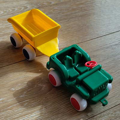 Viking Toys Spielzeugauto Jeep PKW mit Anhänger, Art. No. 1066, 1-4 Jahre