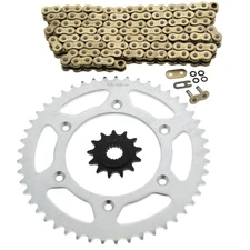 Honda 2002-05 CR250 R / 1988-91 CR500 R Gold O Ring Chain & Sprocket 13/49 116L