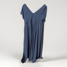 David s Bridal Steel Blue Dress Celebrate Size 22