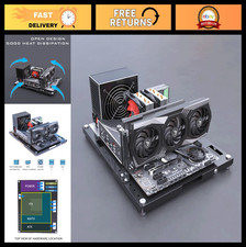 "Open Frame PC Case Test Bench for MATX/ATX Motherboards - DIY Desktop Chassis"