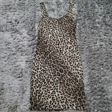 Alice + Olivia Leopard Print Mini Dress Women's Size XS Bodycon Grunge 