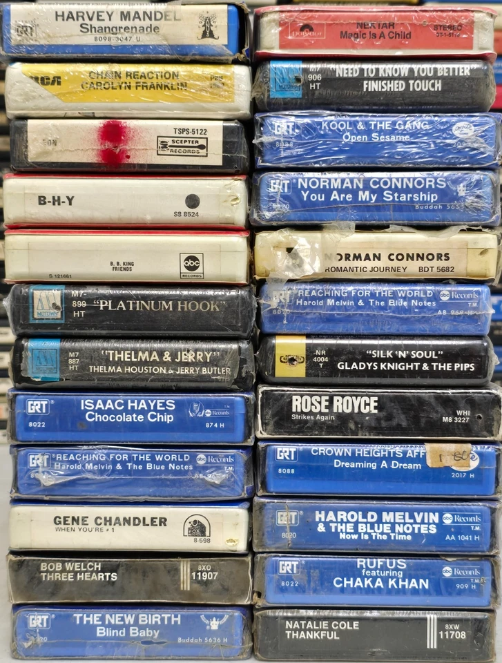 Lot 24 R&B Soul Rhythm & Blues Funk Jazz Vintage Sealed 8 Track Tape #232 - Image 2 of 4