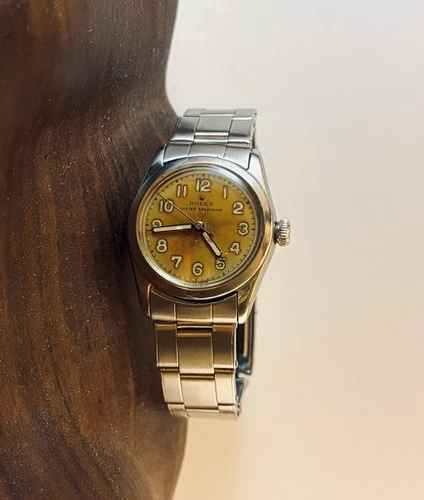Vintage Rolex Oyster Speedking w/ Tropical Dial 30mm READ DESCRIPTION
