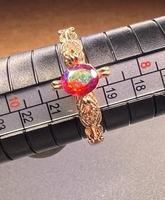Fragrant Jewels Size 9, Rose Gold With Pink Stone Plated Ring