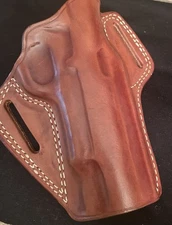 Masc Genuine Leather  Pancake Open Top Holster, Handmade Molding For Perfect Fit