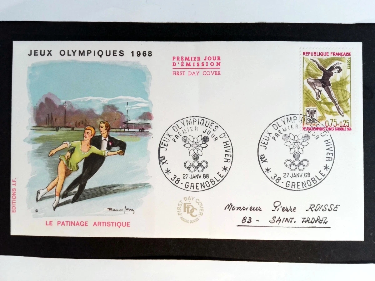 Cartes Postales Collection Jeux Olympiques Grenoble 1968 - édition RTL