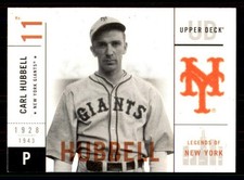 2001 Upper Deck Legends of New York #34 Carl Hubbell Giants
