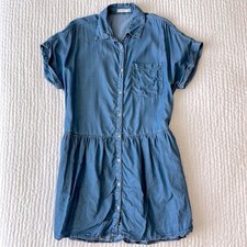 MANGO Lyocell Denim Dress Size M