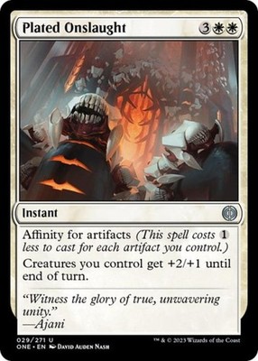 Plated Onslaught - NM Foil U : ONE