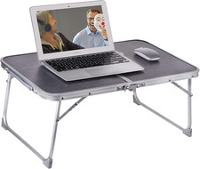 Foldable Laptop and Bed Table with Storage, Portable Mini Lap Desk for Legs, Id