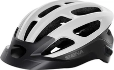 Sena R1 EVO Smart Communications Bluetooth Cycling Helmet - White Medium 55-59cm