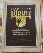 DDR Stadtplan Görlitz Heft DEWAG 1951 Werbung Landskrone IK
