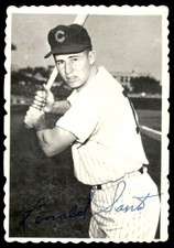 1969 Topps Deckle Edge #19 RON SANTO  Cubs  EX