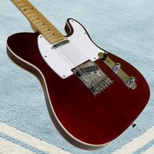 Tele Electric Guitar Maple Fretboard Double Binding Wine Red Color