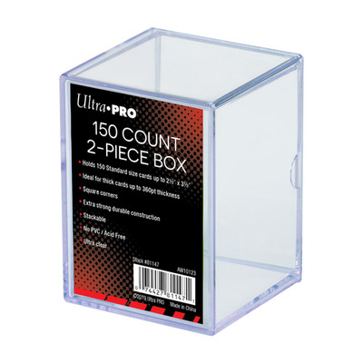 Ultra PRO 1 Pack 100 Count 2-Piece Trading Card Box Holder Storage Case Sports