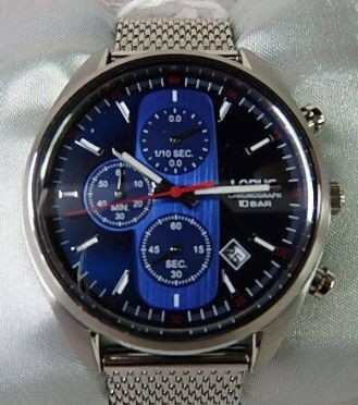 SEIKO Lorus VD57-X179 Quartz Mens Chronograph Watch Blue Dial 10 BAR Japan