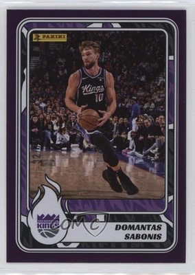 2024 Panini Sticker & Card Collection Purple Foil 32/75 Domantas Sabonis #11 5gm