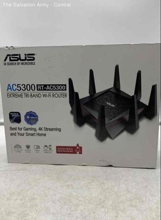 Asus RT AC5300 Black Extreme Tri Band Wi Fi 4K Streaming Gaming Router In Box