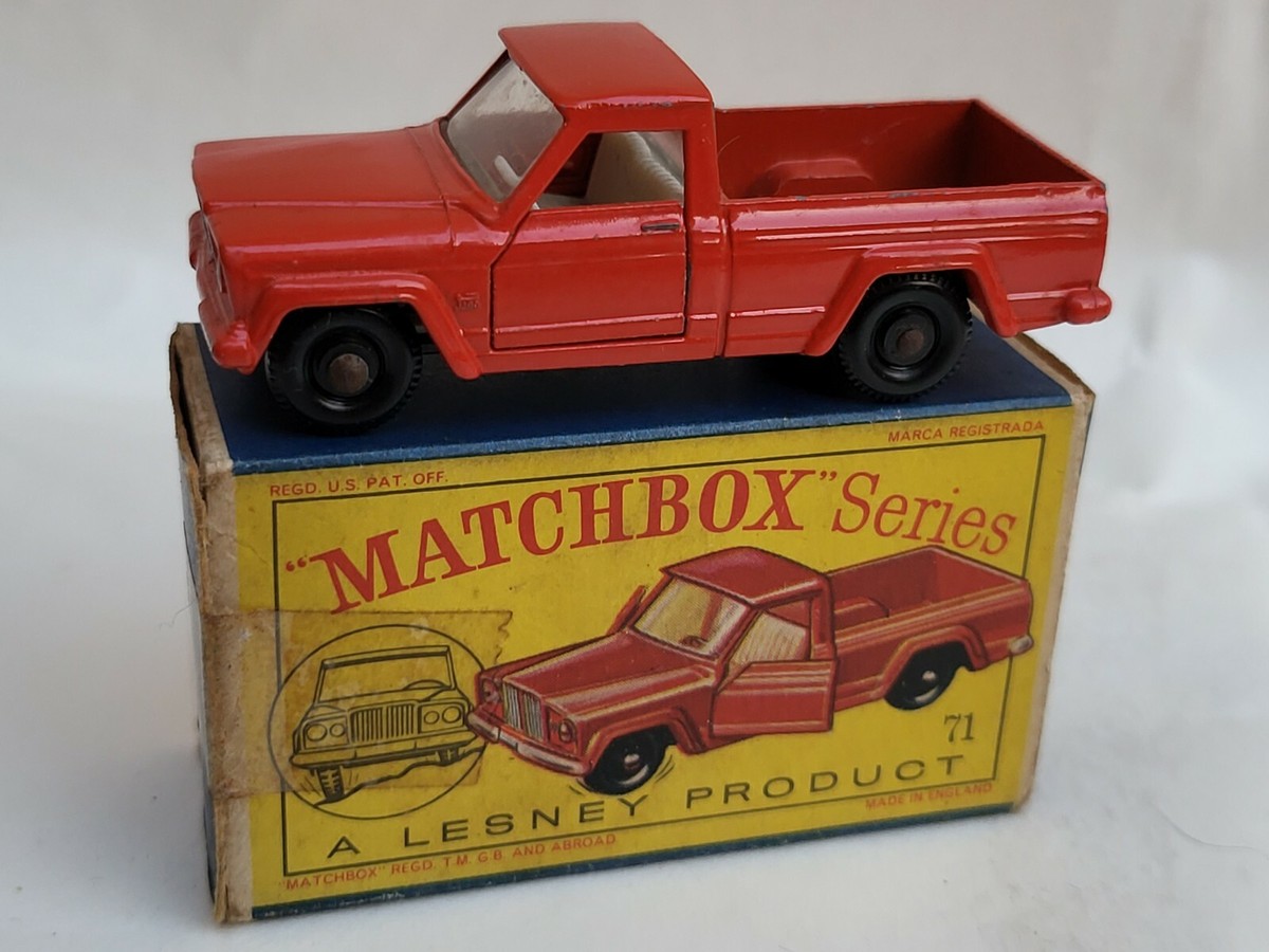 ミニカー MATCHBOX No.71 JEEP GLADIATOR PICK-UP Diecast Matchbox 1960's N.71 JEEP GLADIATOR PICK UP TRUCK near