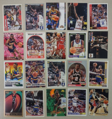 20 Card Lot of Different REGGIE WILLIAMS NBA Nuggets A must have for Collector!!