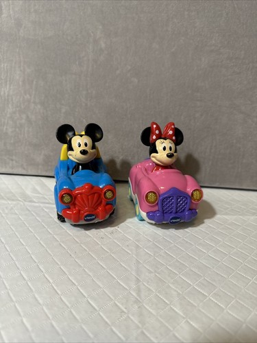VTech Go! Go! Smart Wheels Musical Mickey and Minnie Cars Disney work!