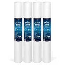 Ronaqua 5 Micron Standard 20" x 2.5" Sediment Water Filter Cartridge Set of 4