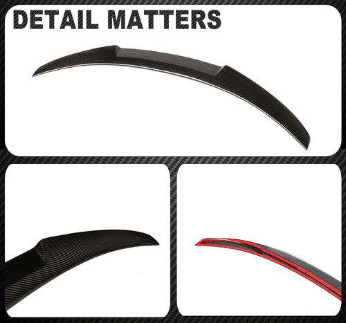 Carbon Heckspoiler Spoilerlippe Heckflügel Lippe für BMW F30 320i F80 M3 2012-17 - Picture 10 of 13