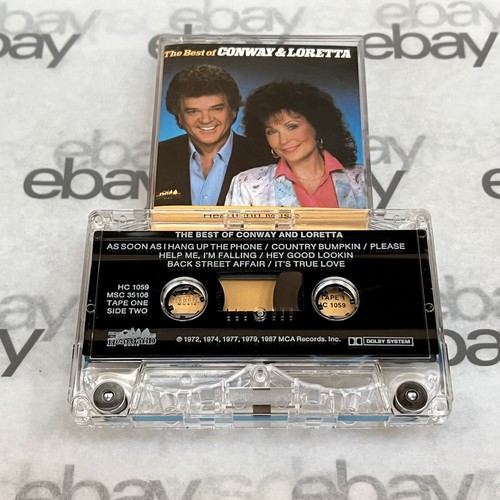 The Best of Conway and Loretta Cassette Tape #1 Heartland Music 1972 Tested - Picture 3 of 5
