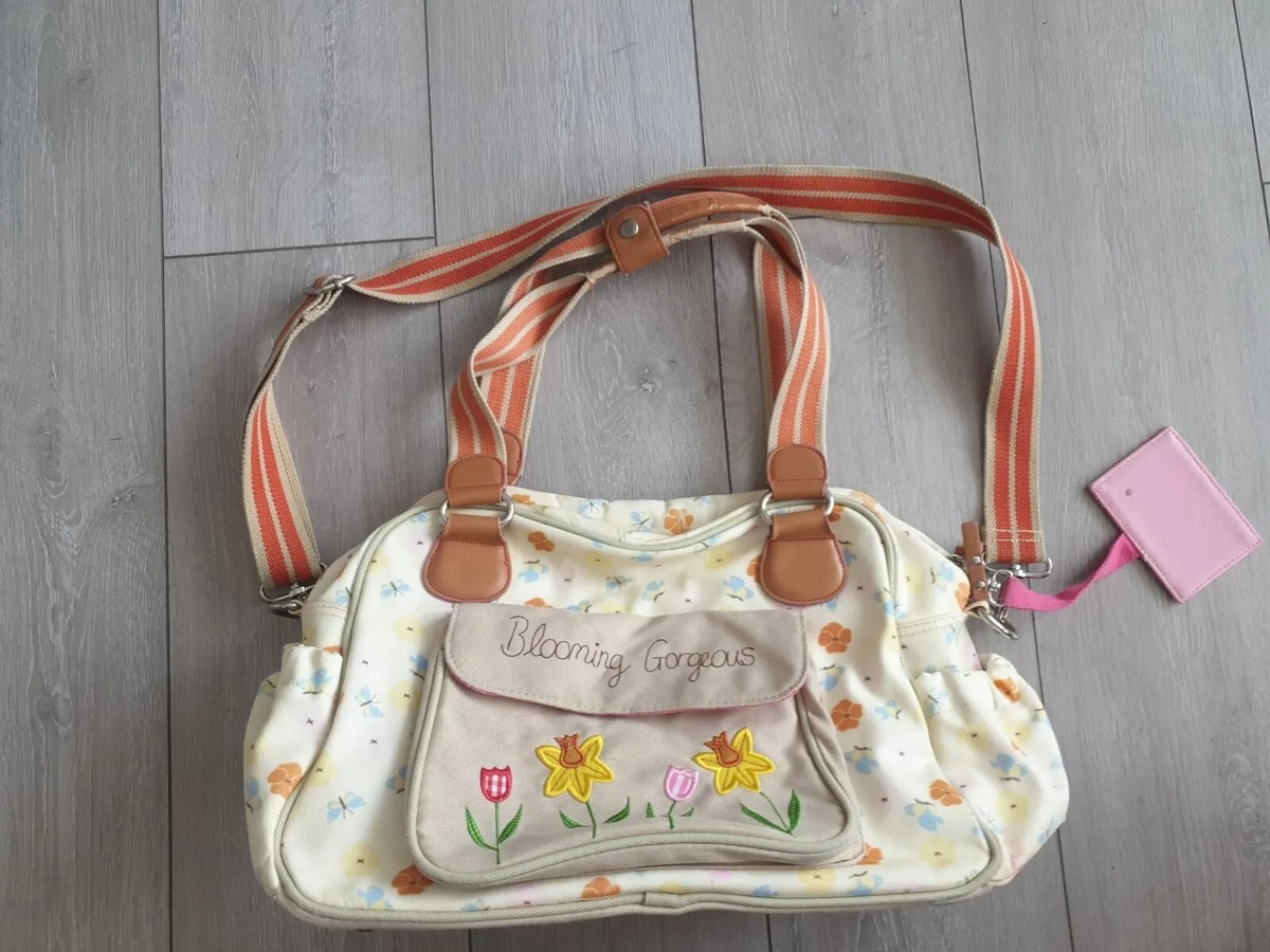 Pink Lining Blooming Gorgeous Floral/Dragon Fly Baby/Nappy Bag