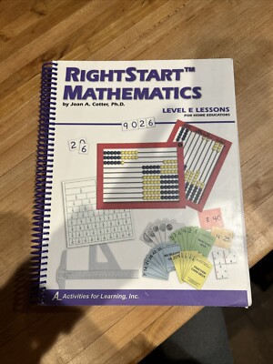 RightStart Mathematics Level E Lessons, Spiral Bound.