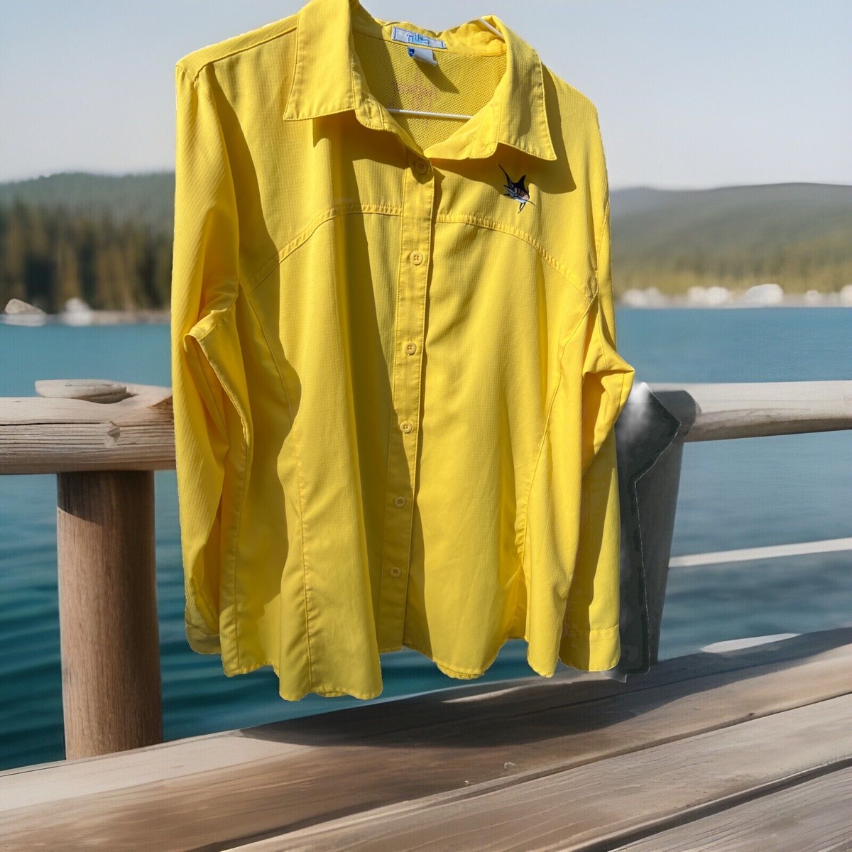 Guy Harvey by Artisans Chemise de pêche à Manches Longues pour Femme