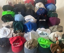 HUGE Vintage Hat Lot 1990s-2010s Snapback NFL MLB Golf Disney Olympics Polo MORE