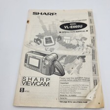 VL-E665U SHARP VIEWCAM CAMCORDER MANUAL ORIGINAL