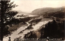 View Crown Point Columbia River Highway OR RPPC Real Photo Postcard c1910s-20s