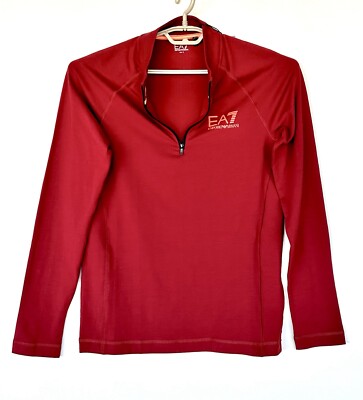 Emporio Armani Long Sleeve Men Zip Top EA7 Retail $125 Small | eBay