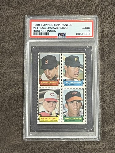 Bill Mazeroski 1969 Topps Stamps card