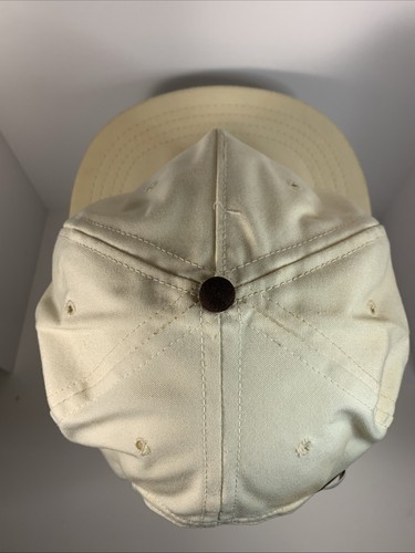 Sheraton Plaza Palm Springs Rope Band Hat Cap Adjustable Vintage Cream & Brown - Picture 5 of 8