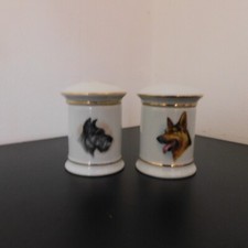 Lot de 2 ancien pot a pharmacie porcelaine Limoges France