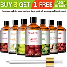 100ML Fruit Fragrance Oils Essential Oils for Diffusers,Soap Candles Making DIY