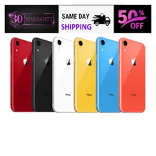 Apple iPhone XR 64GB Black, Red, White - Unlocked, Verizon, AT&T - Free Shippin
