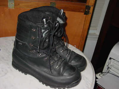 Mens Raichle Black Leather Gore-tex Vibram Mountaineering Hiking Boots! Size 13