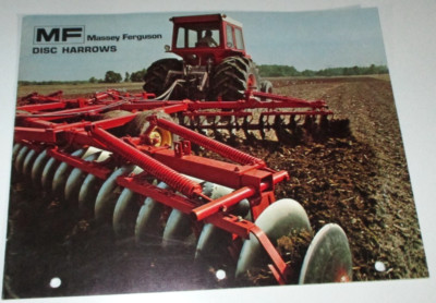 Massey Ferguson MF 620 520 25 21 39 30 40 Disc Harrow Sales Brochure 1973