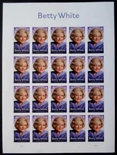 NDC 2025 IMPERFORATE BETTY WHITE NO DIE CUTS PANE