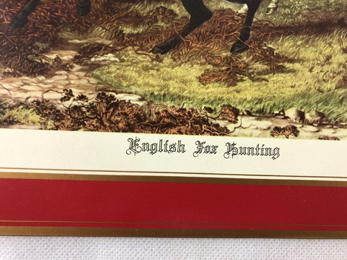 Set 4 tovagliette vintage fondo sughero brufolo "caccia alla volpe inglese" - Foto 9 di 12