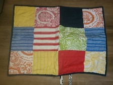 Pottery Barn Teen "Floral/Striped/Solid Patches" Quilted Standard Pillow Sham