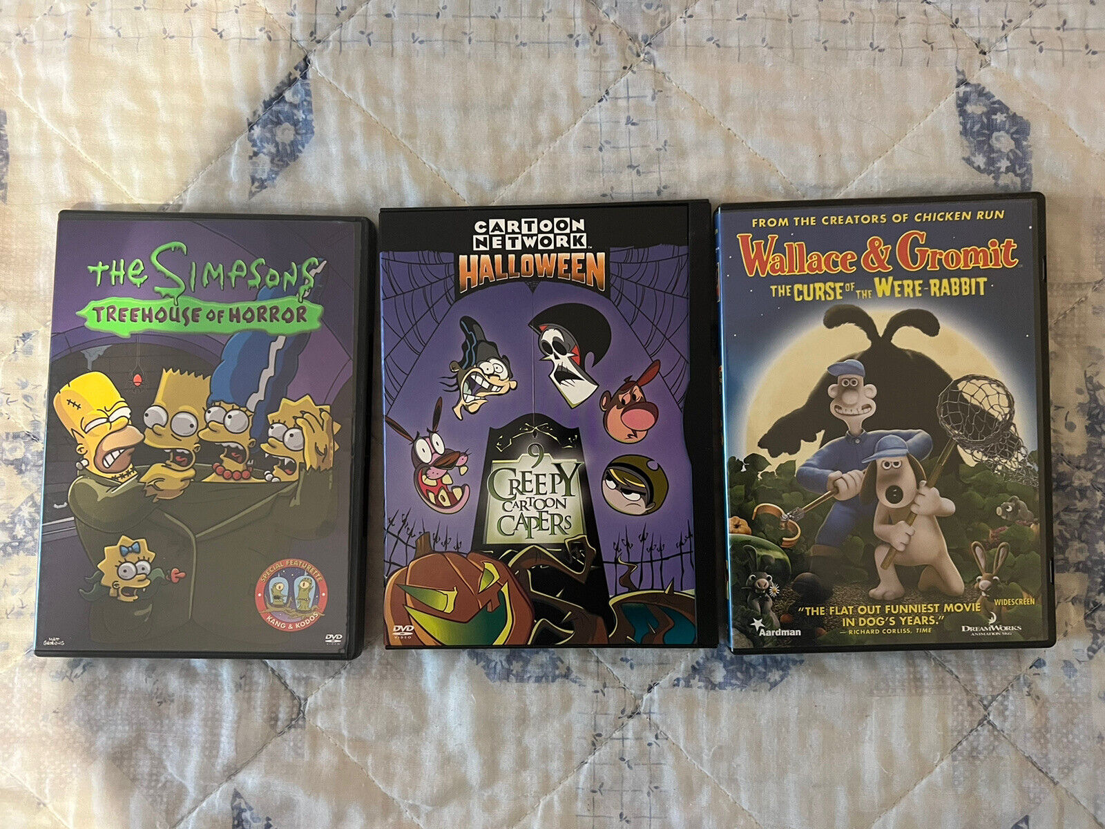 Cartoon Network Halloween 9 Creepy Cartoon Capers & Wallace & Gromit &  Simpsons! | eBay