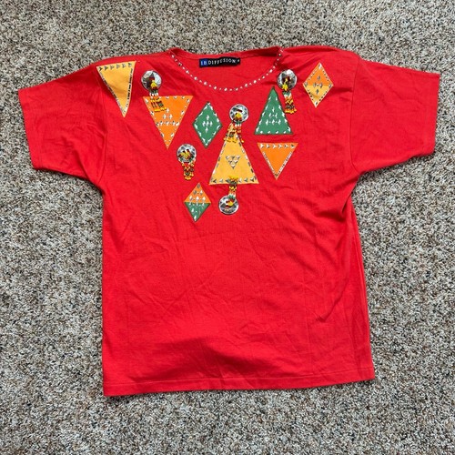 Vintage NEU 80er Jahre IB Diffusion zweiteiliges Southwestern Native Perlen Outfit Set S/M - Bild 14 von 20
