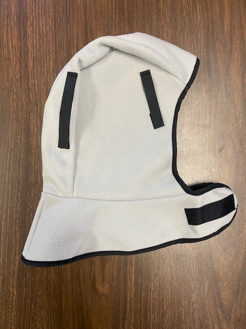 160F WINTER HARD HAT Liner, Light Duty, Polar Fleece, Neck Flap, Gray new