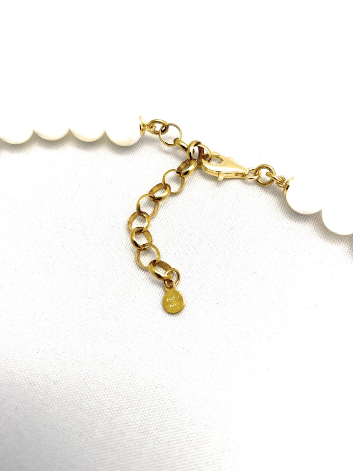 Collana con Madreperla e Agata Striata Viola – Pendente Ametista e Pietre Dure - Immagine 4 di 4